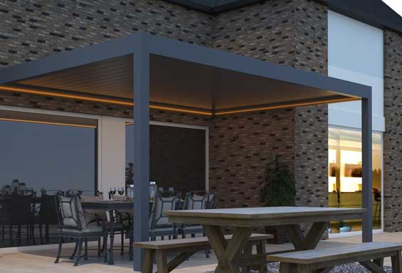 Deponti Pinela Deluxe Louvred Pergola