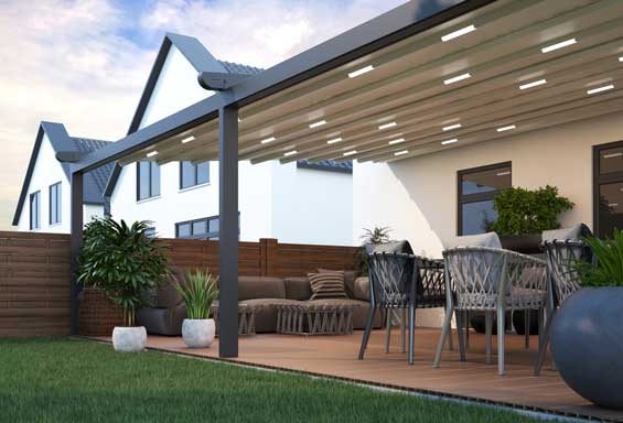 Deponti Verdeca Folding Roof Veranda