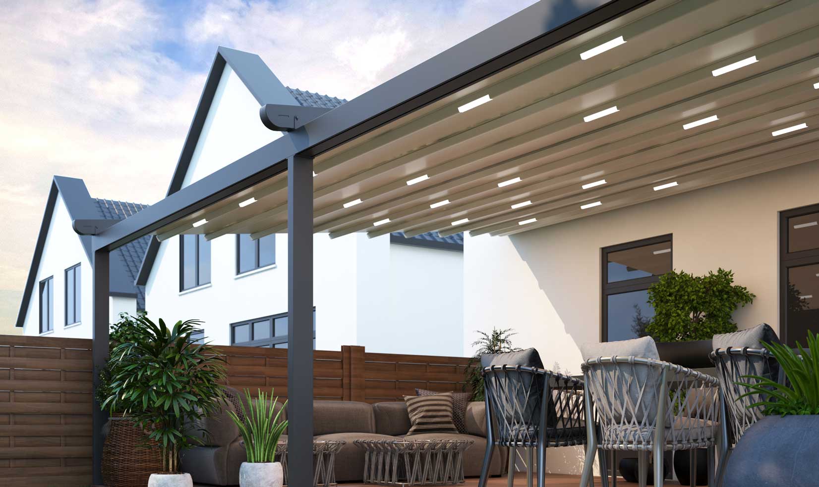 Deponti Verdeca Folding Roof Veranda