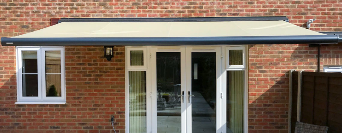 A Markilux 990 Cassette Awning finished with a #31027 Fabric.