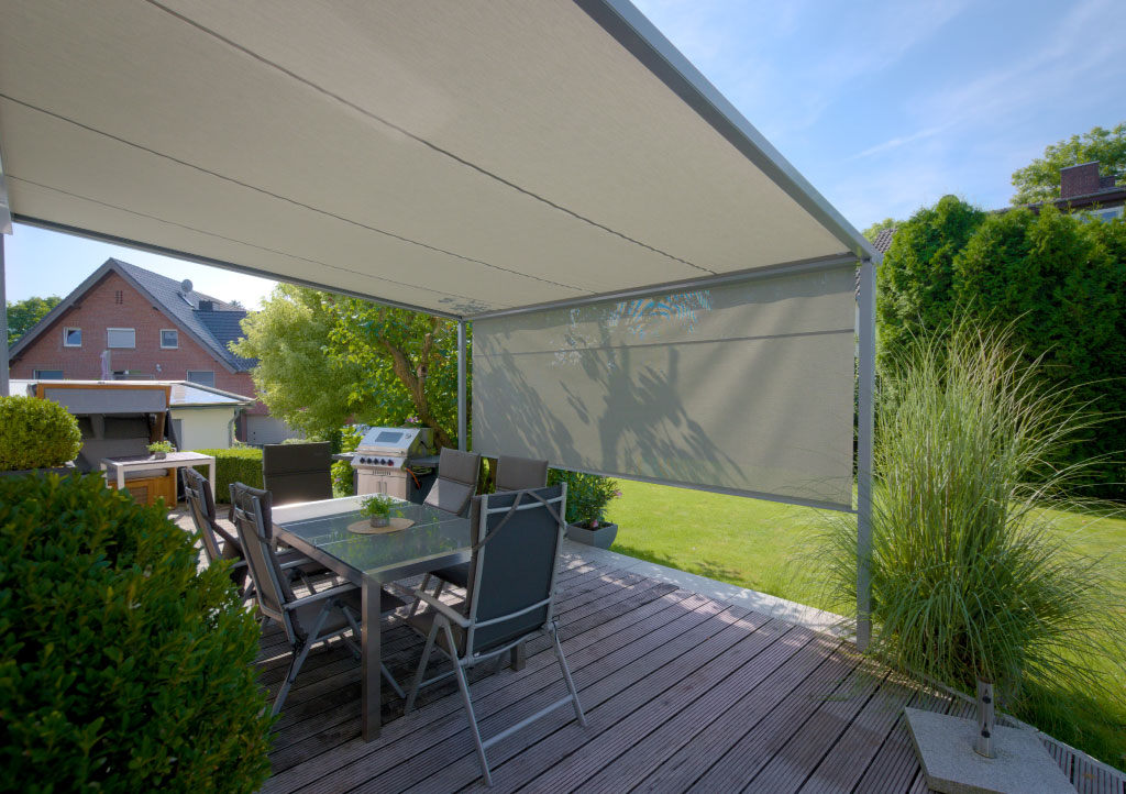 Markilux Pergola Style installation with Shadeplus valance