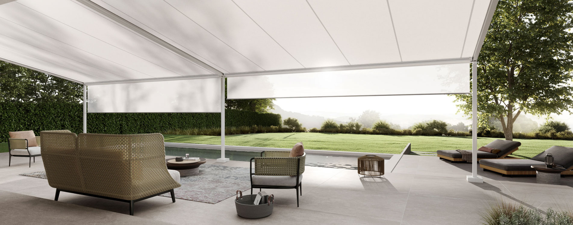 Under the Markilux Pergola Style Under the Markilux Pergola Style